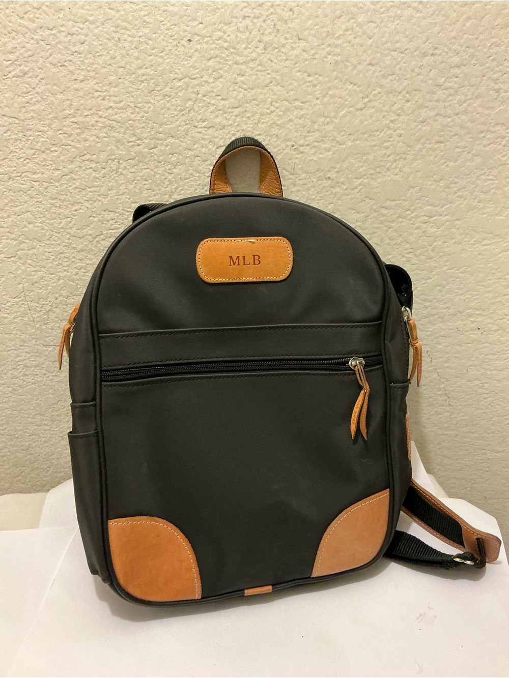 Jon Hart Design Black and Tan Two-Tone Women's Backpack